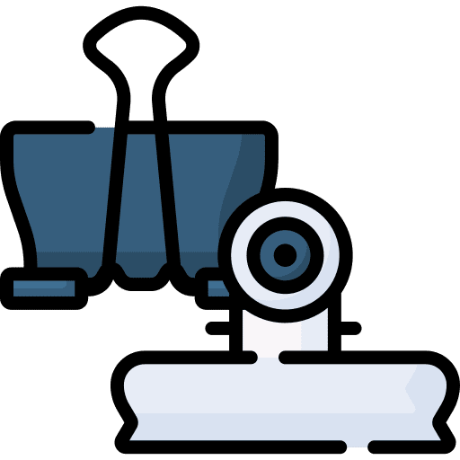 Clip office material clip office supplies icon