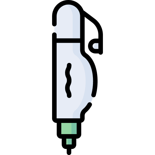 Corrector pen deleting erase icon