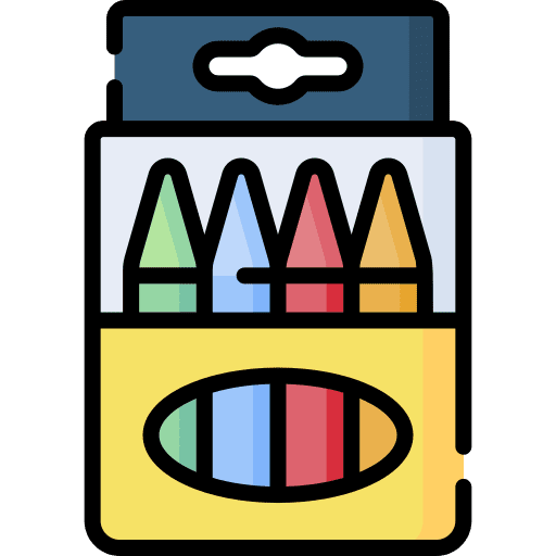 Crayon crayon pack stationery icon