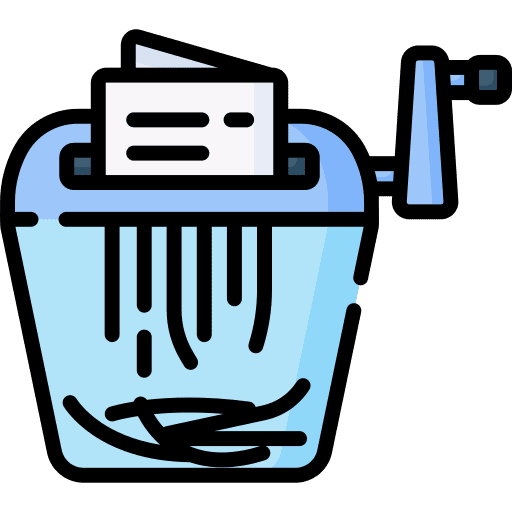 Paper shredder stationery office material electronics icon