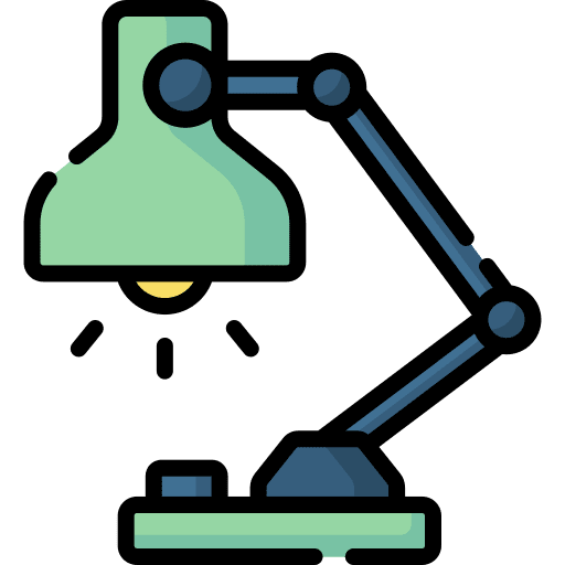 Desk lamp illumination technology lamp icon