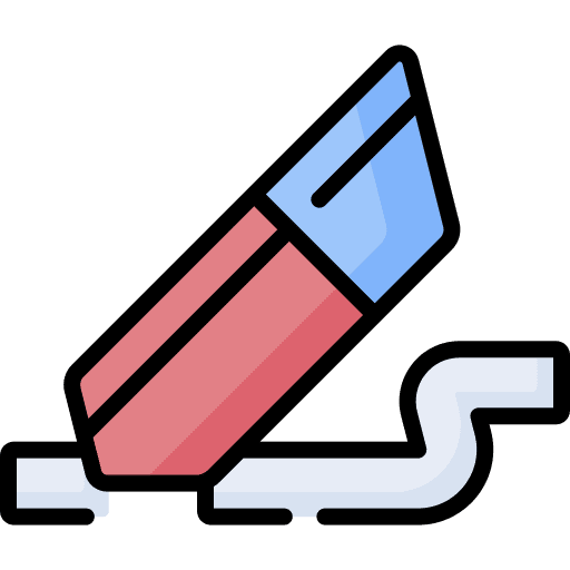 Eraser eraser education remove icon
