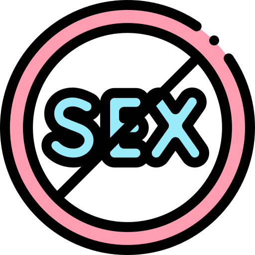 Abstinence abstinence sex signaling icon
