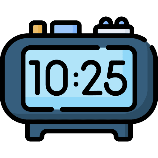 Clock watch digital clock alarm icon