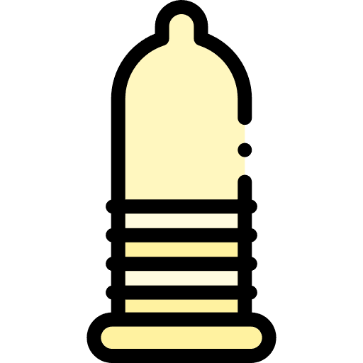 Condom healthcare and medical contraception rubber icon