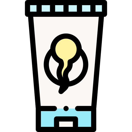 Spermicide female healthcare and medical gel icon
