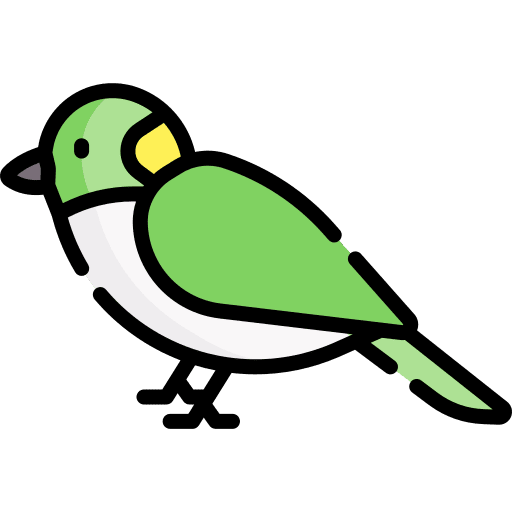 Bird ornithology zoo animals icon