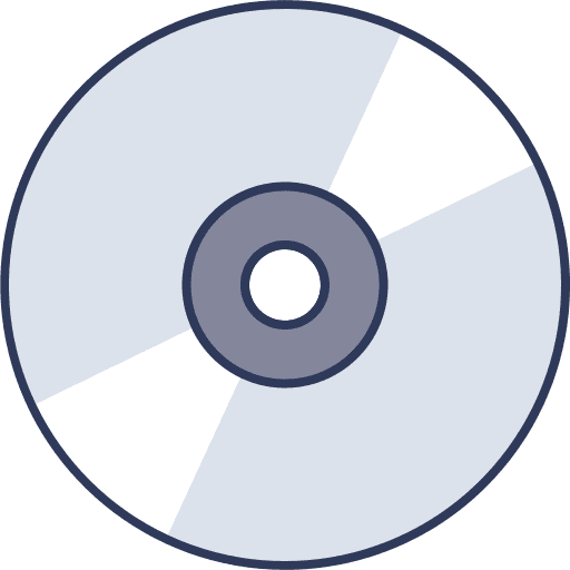 Dvd music and multimedia compact disc cd icon