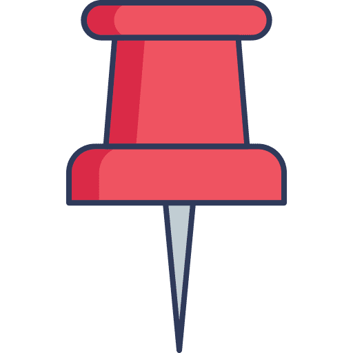 Pin tools and utensils miscellaneous tack icon