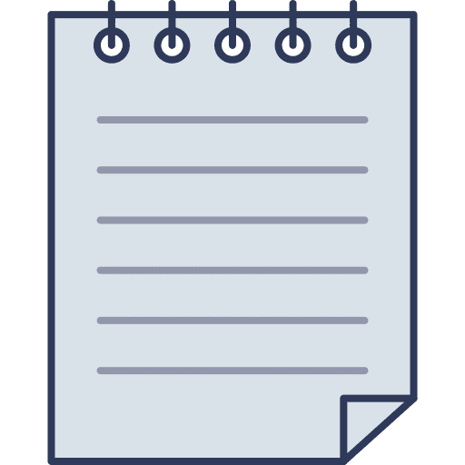 Textbook paper education notepad icon