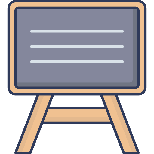 Blackboard school board blackboard icon