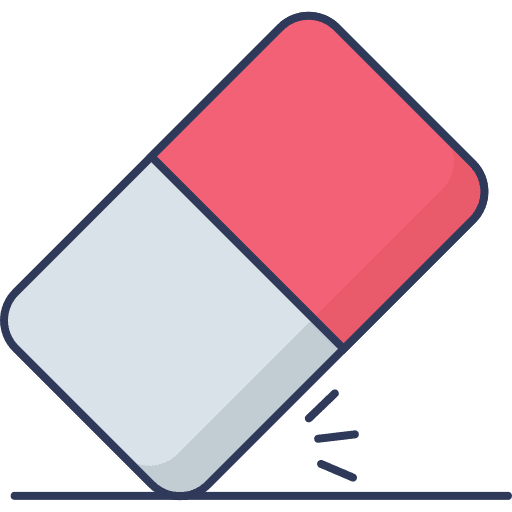Eraser erase remove clean icon