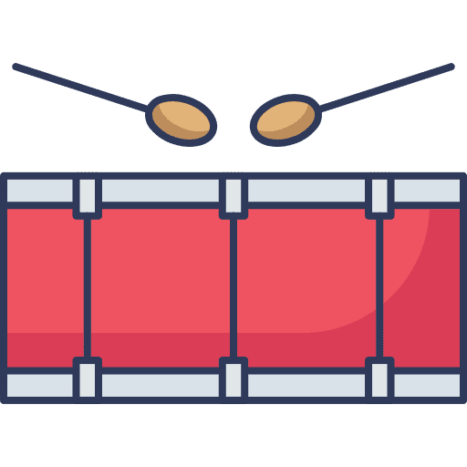 Drum drumstick musical instrument drum icon