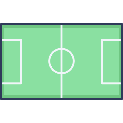 Football field stadium soccer field soccer icon