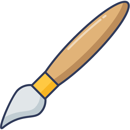 Paint brush brush painting art icon