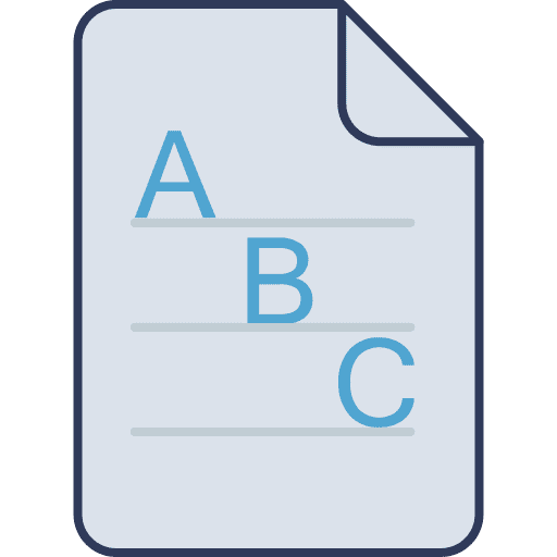 Paper sheet paper school icon