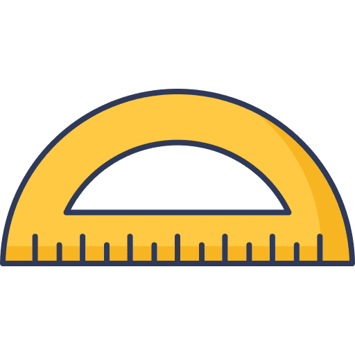 Protactor education protactor school material icon