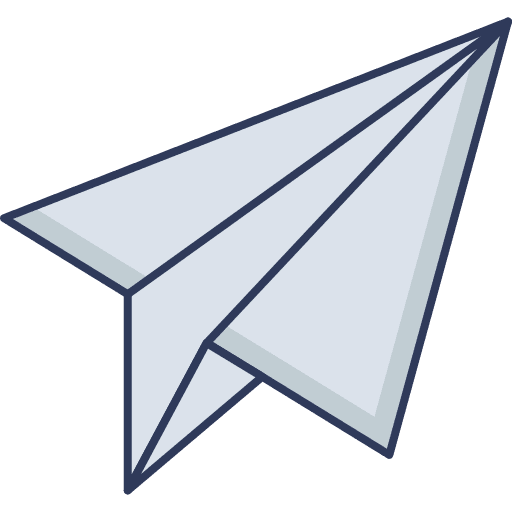 Airplane origami direct paper plane plane icon