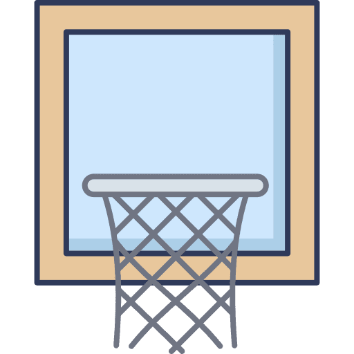 Basketball court hoop basketball court sports and competition icon