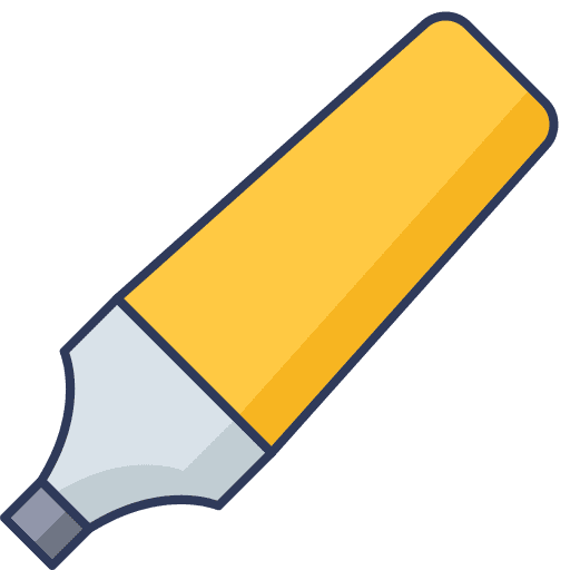Highlighter highlight education permanent icon