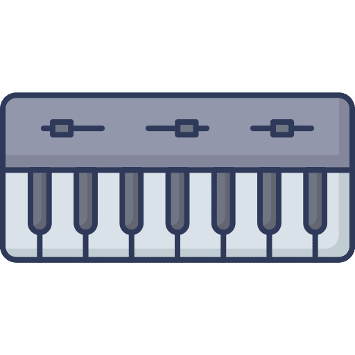 Piano keyboard piano keyboard keyboard piano icon