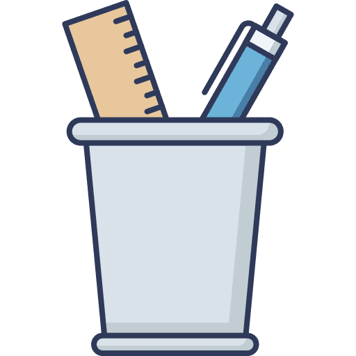 Stationery education ruler stationery icon