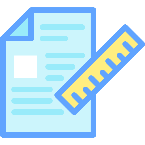 File document design ruler icon