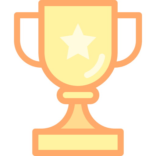 Trophy winner achievement champion icon