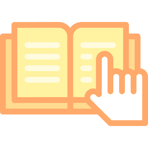 Book mobile phone instruction ebook icon