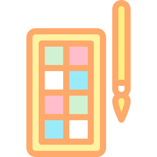 Watercolors watercolor painter art icon