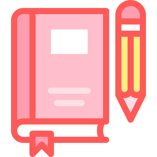 Book notebook reading learning icon