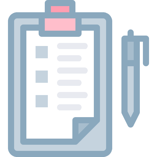 Check list clipboard exam paper icon