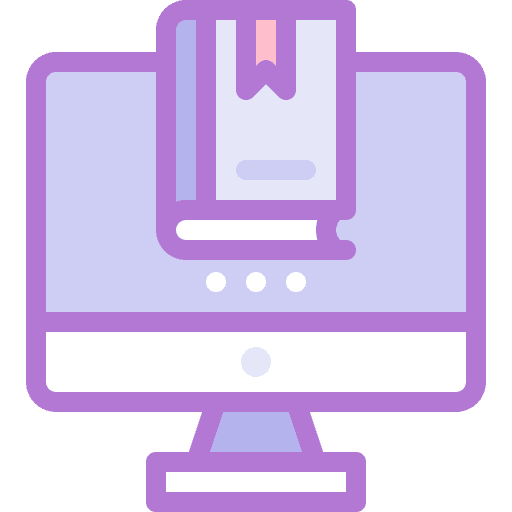 Elearning ebook study school icon