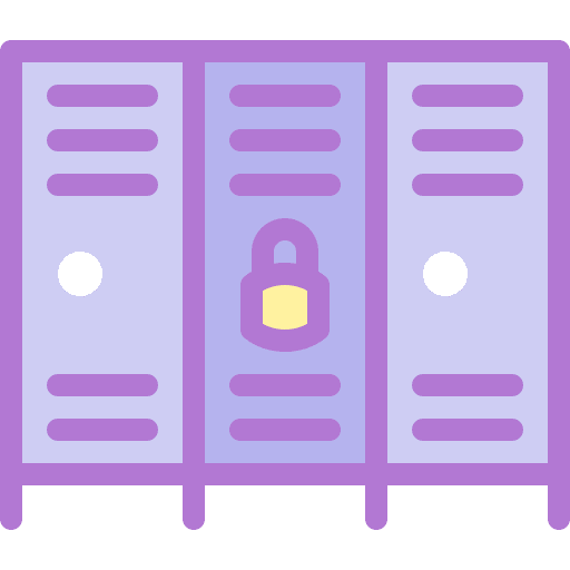 Lockers sport locker furniture and household icon