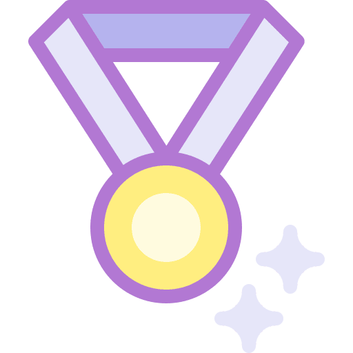 Medal education award champion icon
