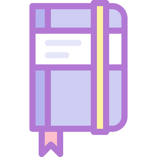 Notebook travel notebook journal icon