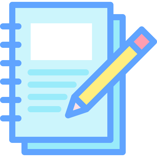 Notes lecture organization study icon