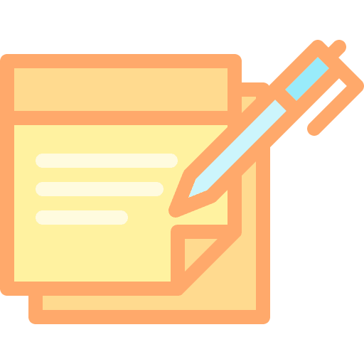 Notes plan files and folders note icon