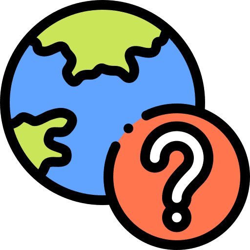 Earth support question communications icon