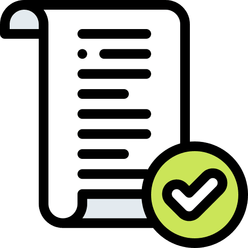 Exam check tick exam icon