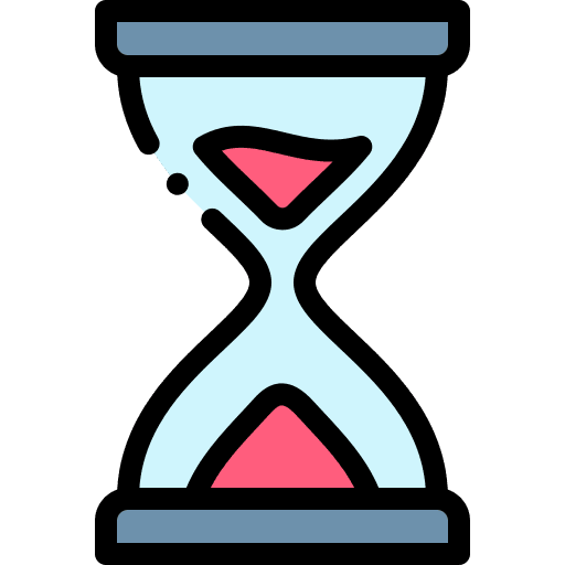 Hourglass watch waiting wait icon