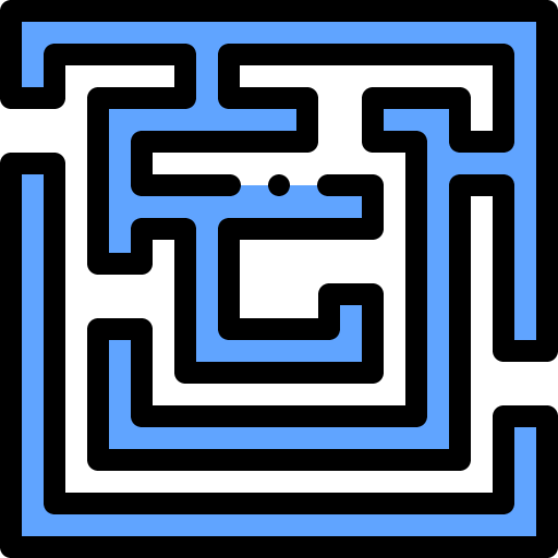 Maze exam examination entertainment icon