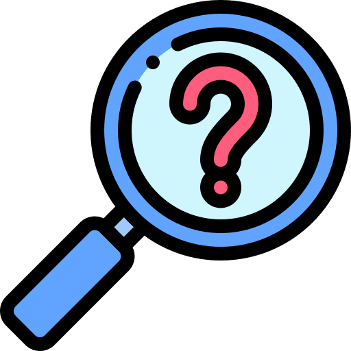 Search question mark search curiosity icon