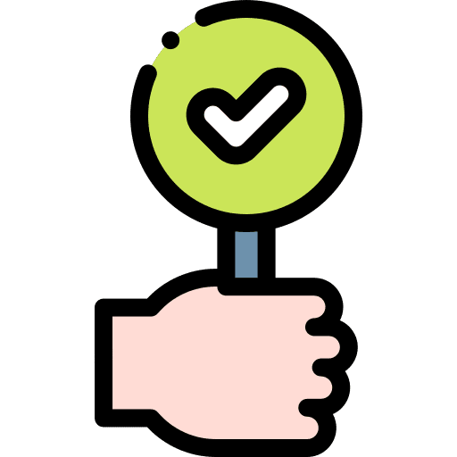 Tick check checked auction icon