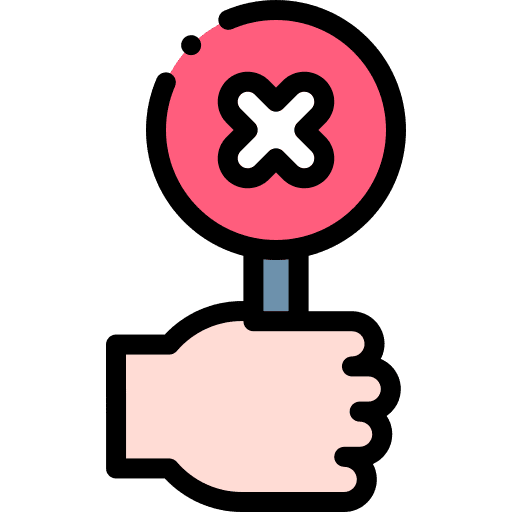 Wrong make decision wrong icon