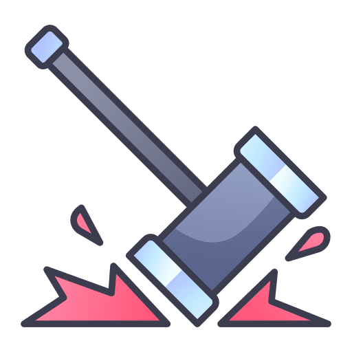 Hammer attack ability game icon