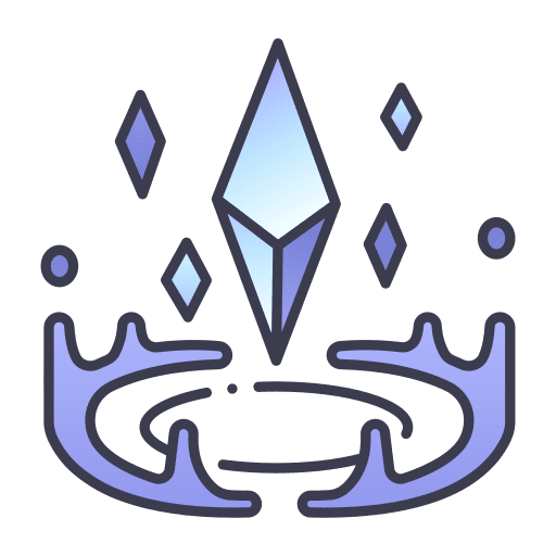 Ice gaming fantasy magic icon