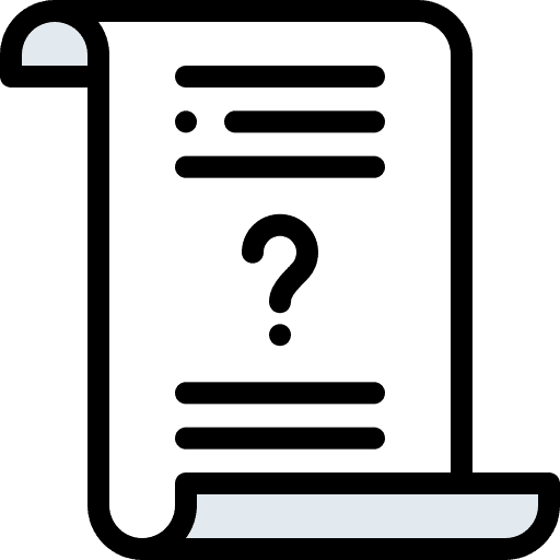 Question answer exam question icon