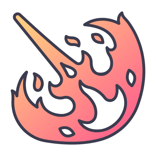 Dragon magic game fire icon