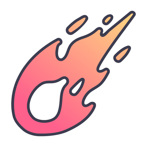 Fire spell fantasy game icon